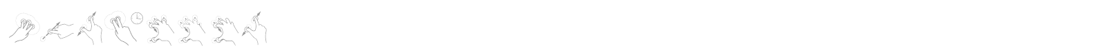 Gesture font preview